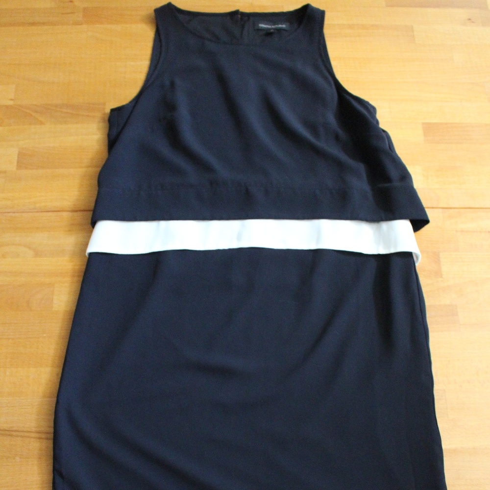 Banana Republic Black & White Sleeveless Dress